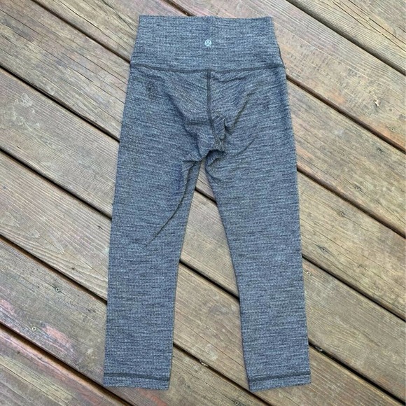Lululemon Womens Leggings Gray High Waist Heathered Pull Ons 4 - Picture 2 of 7